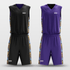 Black&Purple Secret Sublimated Basketball Set