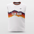 Sun Fire Customized Wide Shoulder Basketball Jersey