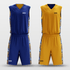Navy&Yellow Secret Sublimated Basketball Set