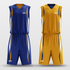 Blue&Yellow Murmur Sublimated Basketball Set