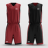 Red&Black Classic20 Sublimated Basketball Set