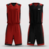 Red&Black Field Sublimated Basketball Set