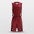 Red Spread Wings Sublimated Basketball Set