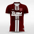 Custom Maroon Red Men's Soccer Jersey