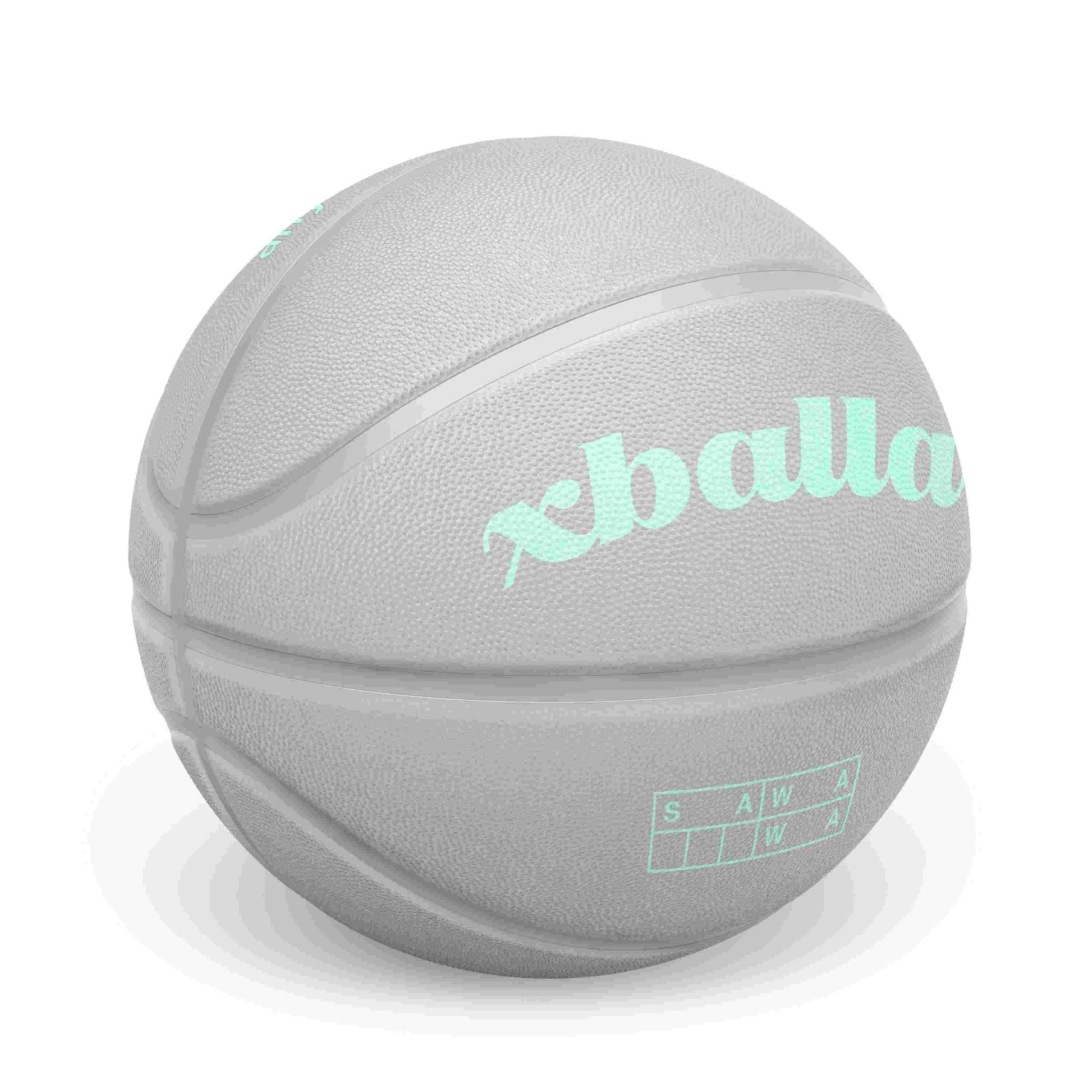custom grey basketball