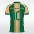 Green&Red Striped Sublimated Soccer Jersey