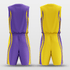 Purple&Yellow Classic33 Reversible Basketball Set
