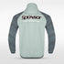 Grey Embrace Orbit Customized Full-Zip Jacket Design