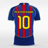 Blue&Red Custom Football Shirts