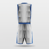 Light Gray Sublimated Basketball Uniform