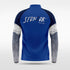 Blue Embrace Splash Customized Full-Zip Jacket Design