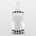Black&White Sleeveless Basketball Hoodies