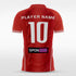 Custom Red Men's Sublimated Soccer Jersey