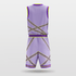 Purple Stripe Fission Customized Basketball Set