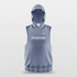 Navy Custom Basketball Sleeveless Hoodies