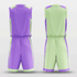 Purple&Green Field Reversible Basketball Set