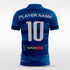 Custom Blue Men's Sublimated Soccer Jersey