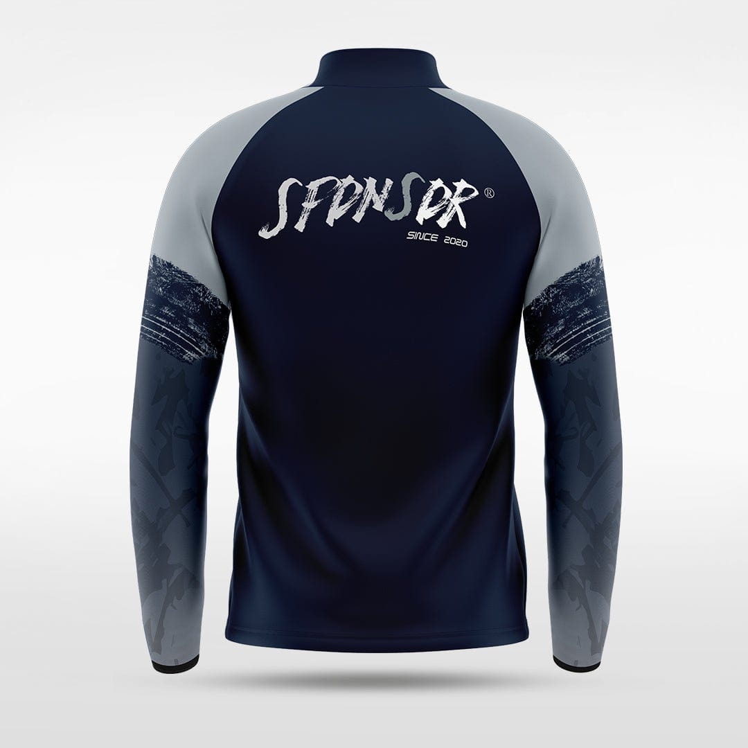 Navy Embrace Splash Full-Zip Jacket Design