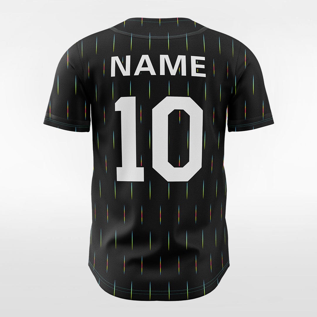 Meteor Shower Customized Button Down Baseball Jersey