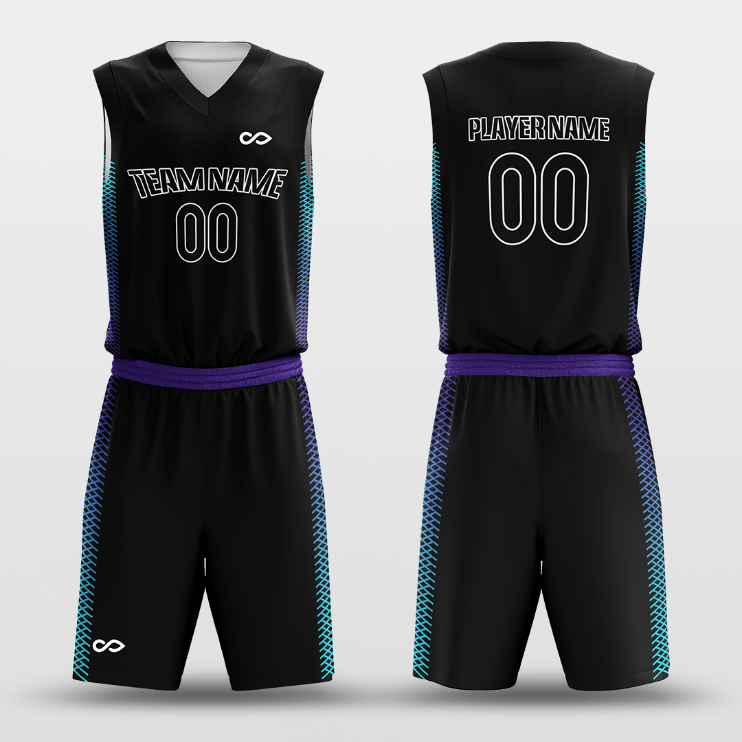Customized Grid Reversible Basketball Set