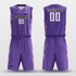 Purple Spark Sublimated Basketball Uniform
