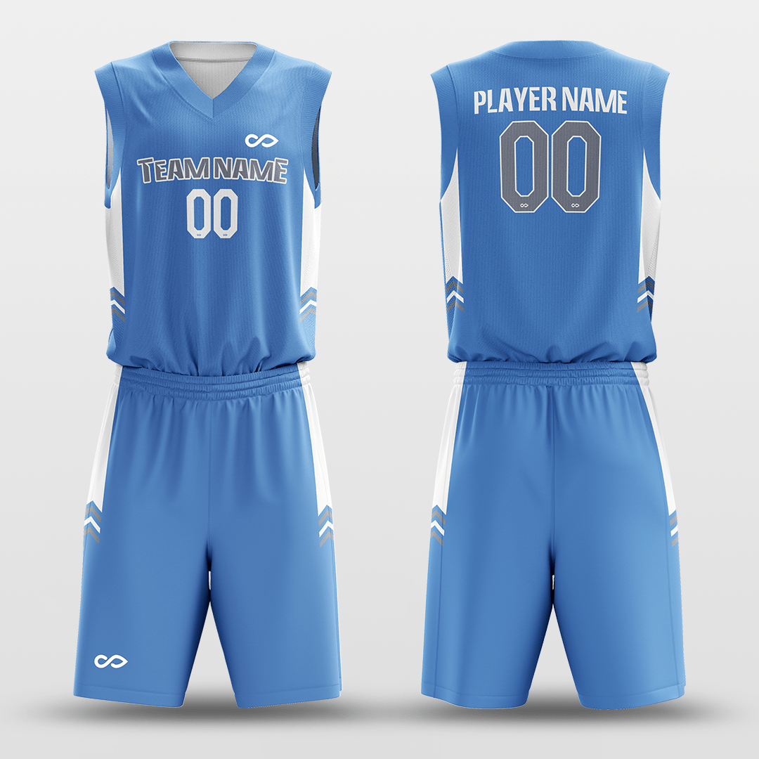 Customized Lake Water Reversible Basketball Set