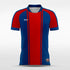 Royal&Red Striped Custom Soccer Shirts