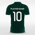 Green Stripe Custom Soccer Uniform