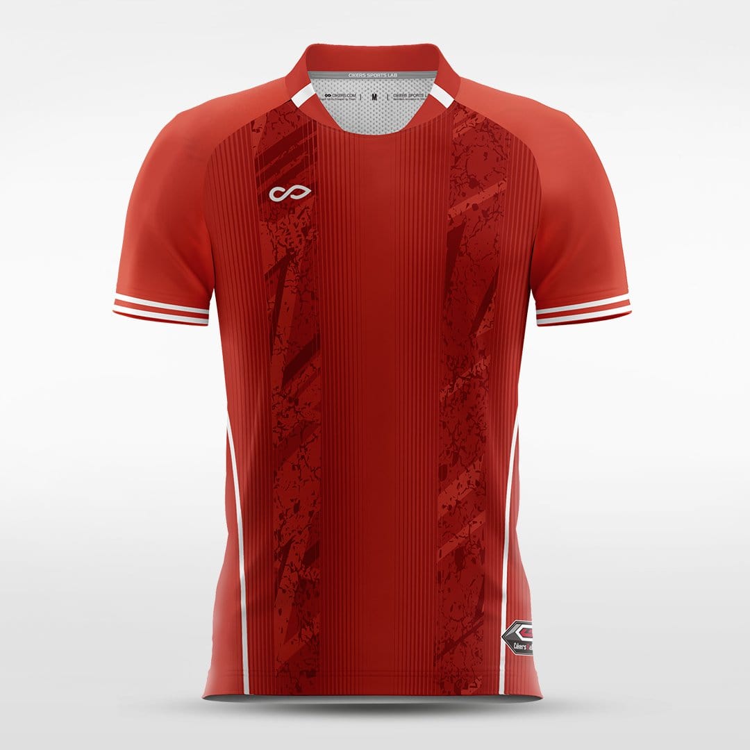 Custom Red Men's Soccer Jersey