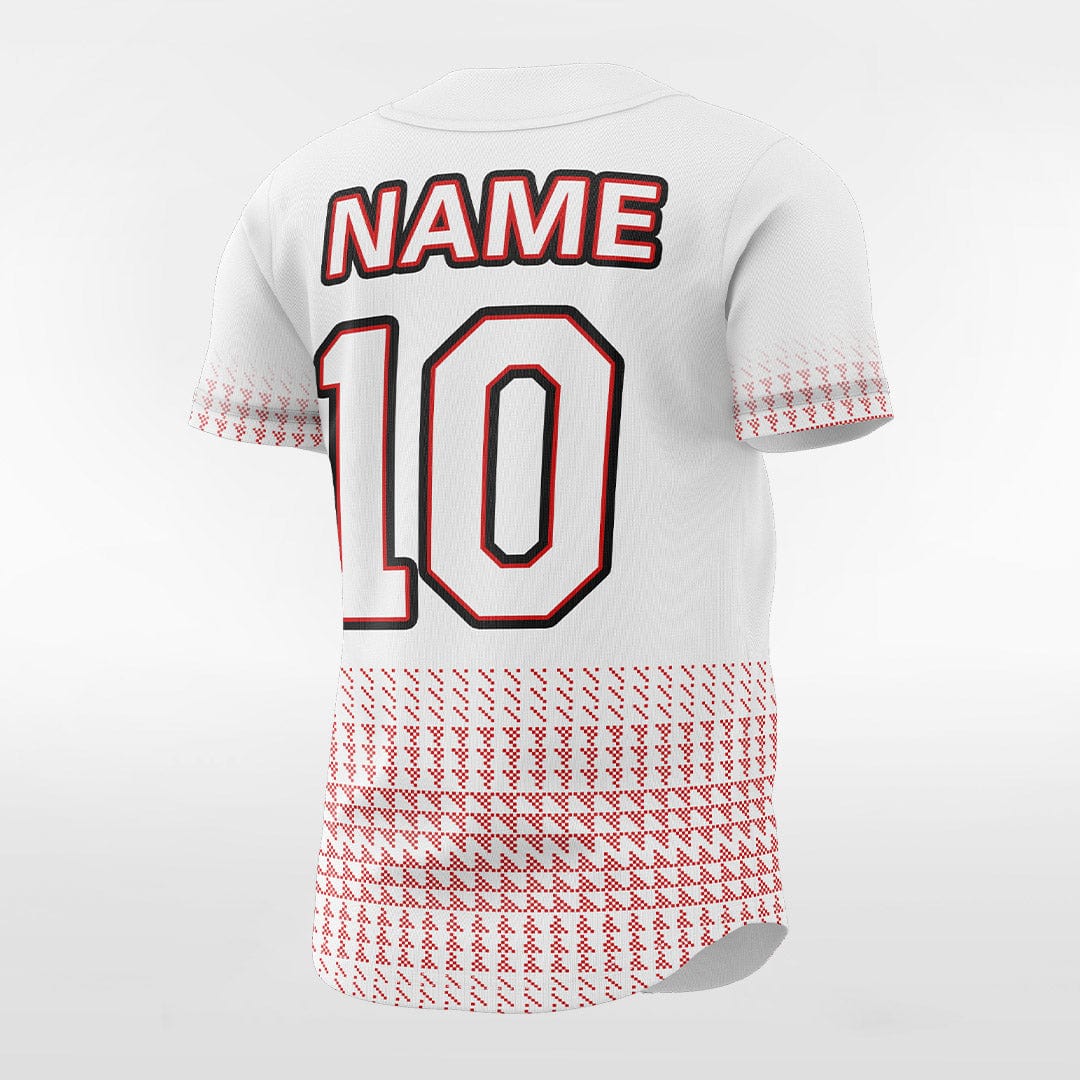 Red Custom Baseball Jersey