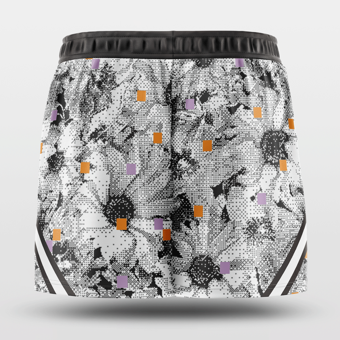 Custom Pixel Flower Youth Shorts