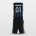 blue basketball jersey kit