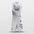 grey basketball jersey set