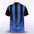 Blue Stripe Kid Soccer Jersey