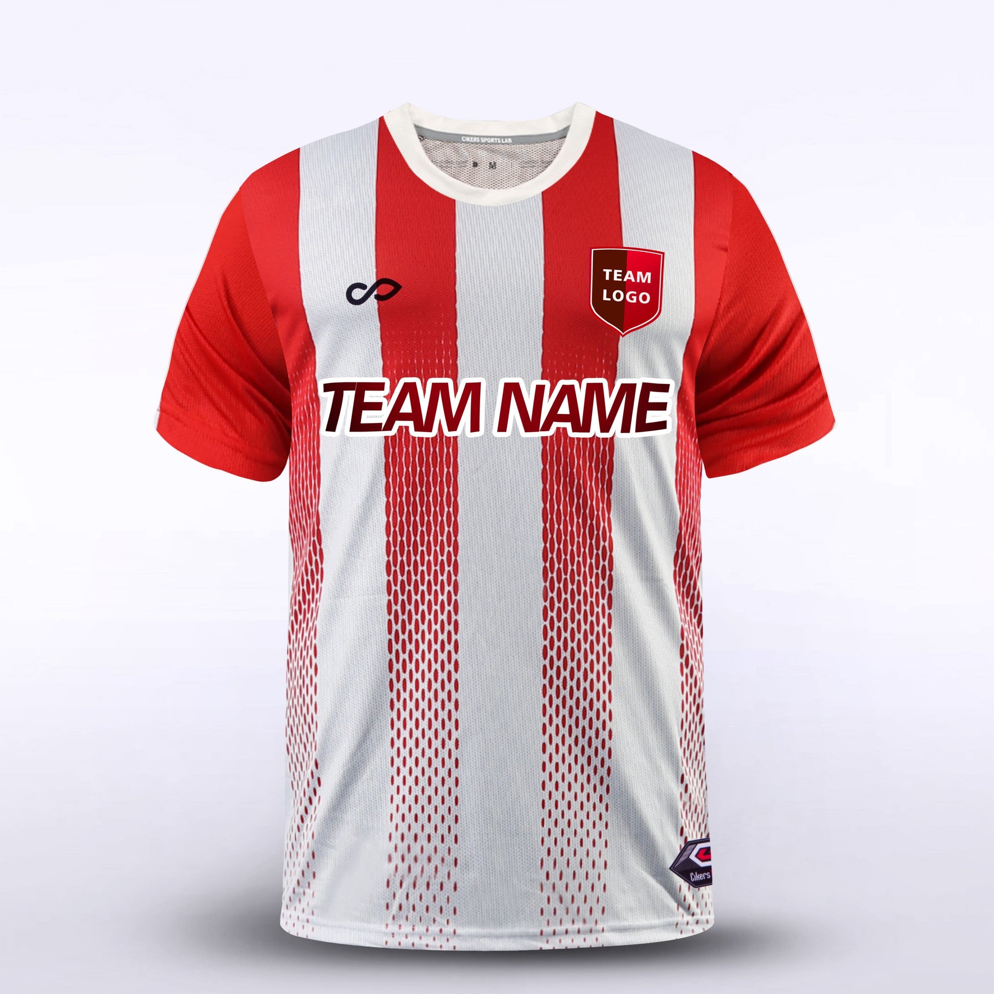 Pink Stripe Kid Soccer Jersey