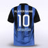 Blue Stripe Kid Soccer Uniform