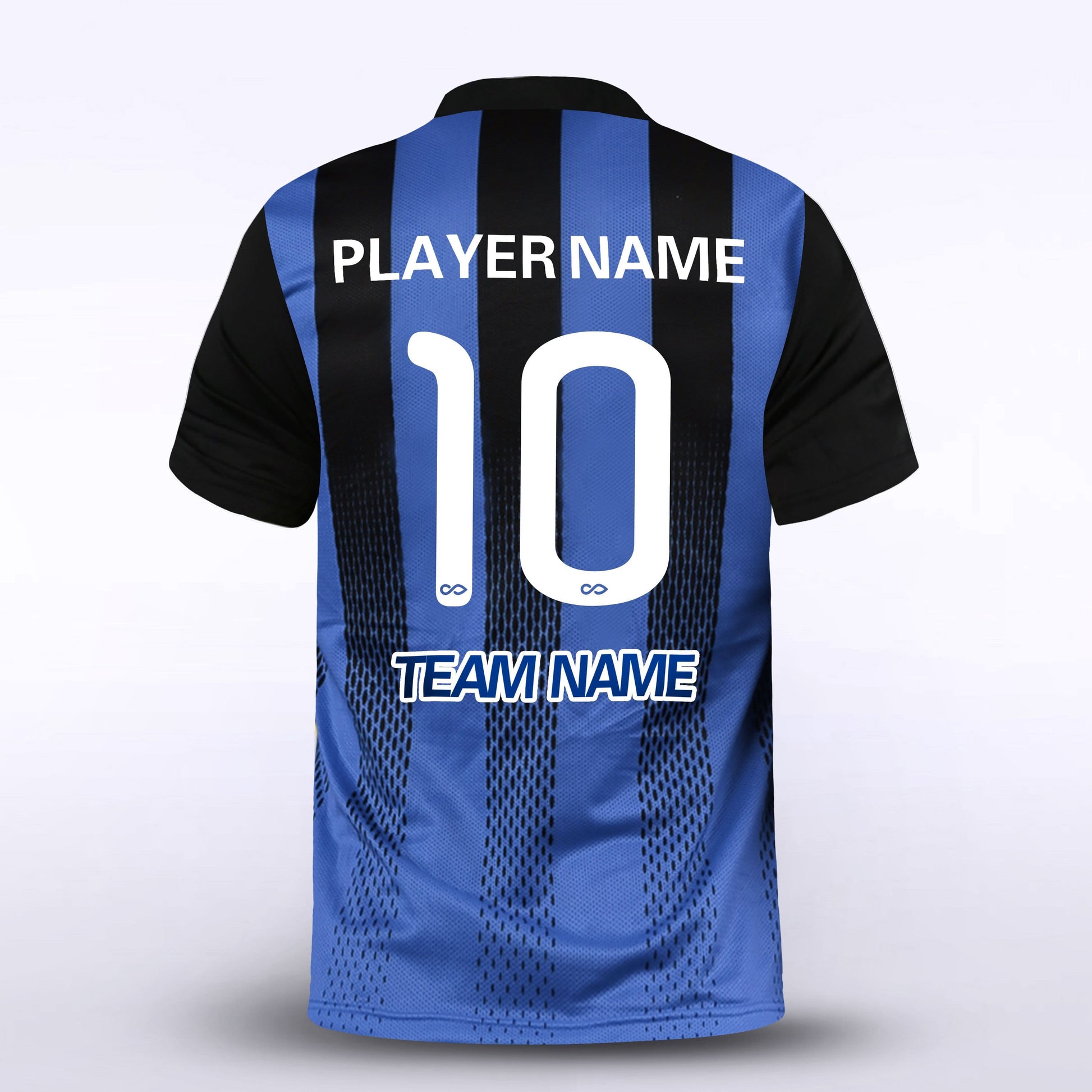 Blue Stripe Kid Soccer Uniform