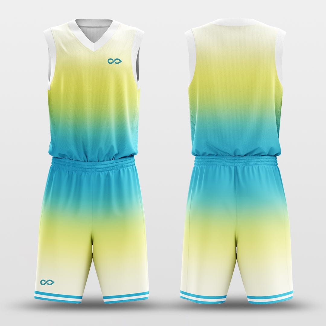 gradient yellow blue jersey design