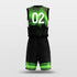 custom basketball uniform green