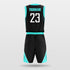 black basketball jersey set