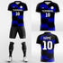 black blue kit soccer jerseys