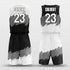 black custom basketball jersey set