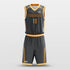 black custom sublimation basketball jersey