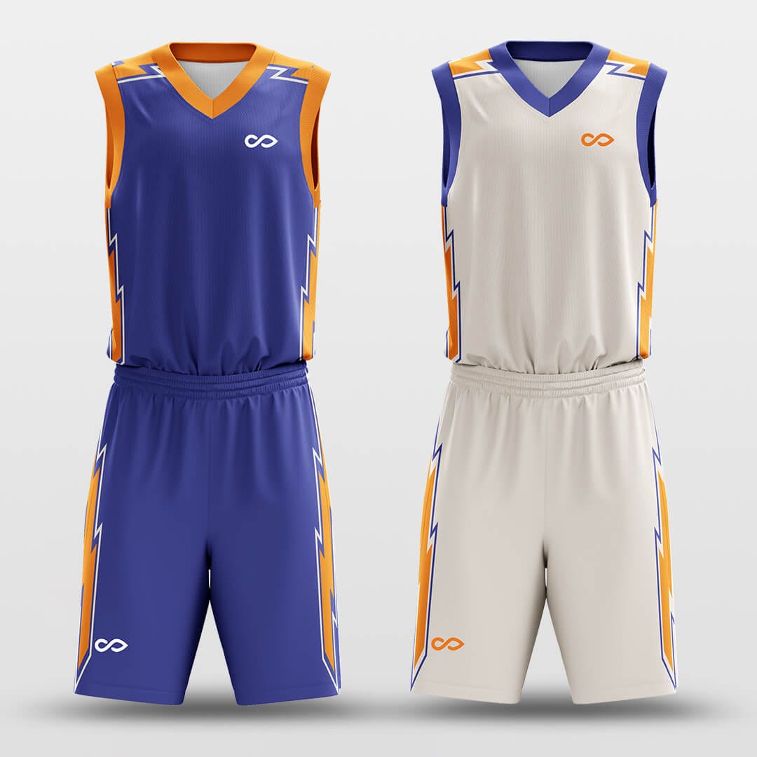 blue custom basketball jersey