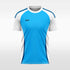 blue custom soccer jersey for men sublimation