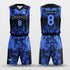 blue paint basketball jersey