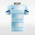 blue soccer jersey