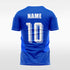 blue soccer jersey