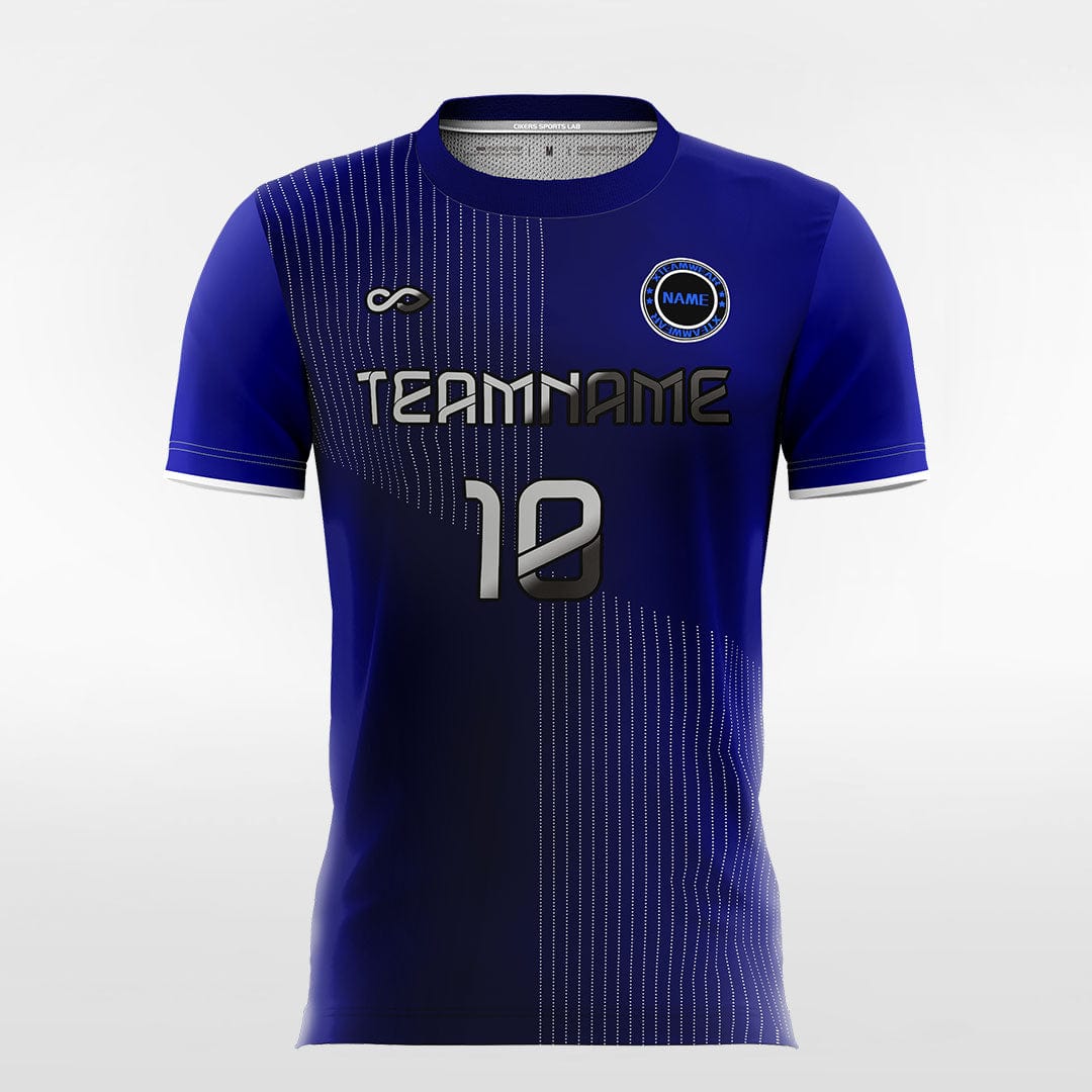 blue soccer jerseys color block