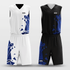 White&Navy Sublimated Baseball Jersey